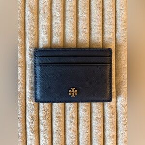Tory Burch Navy Blue Card Holder